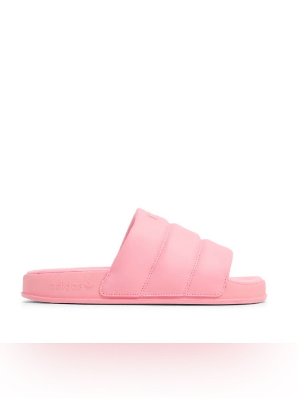 adidas Quilted Slide Sandals in Bubblegum Pink - Women